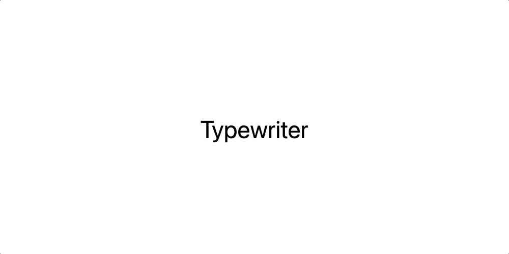 Add a typewriter effect to any HTML element. - Marc Reichel